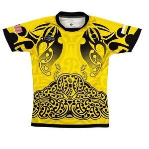Carisbrook New Zealand Rugby Jersey Shirt Mens S Malaysia Malaysian Gold Black